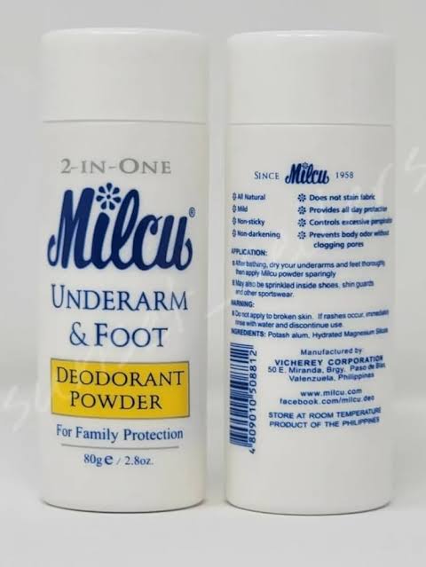 Milcu Underarm and Foot Powder 40g
