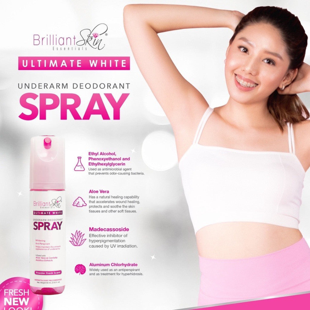 Brilliant Skin Ultimate White Underarm Deodorant Spray 60 ml