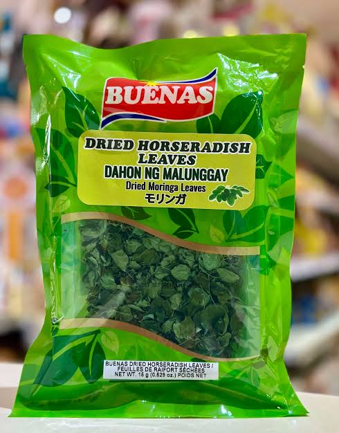BUENAS DRIED HORSERADISH LEAVES 15G (DRIED DAHON NG MALUNGGAY