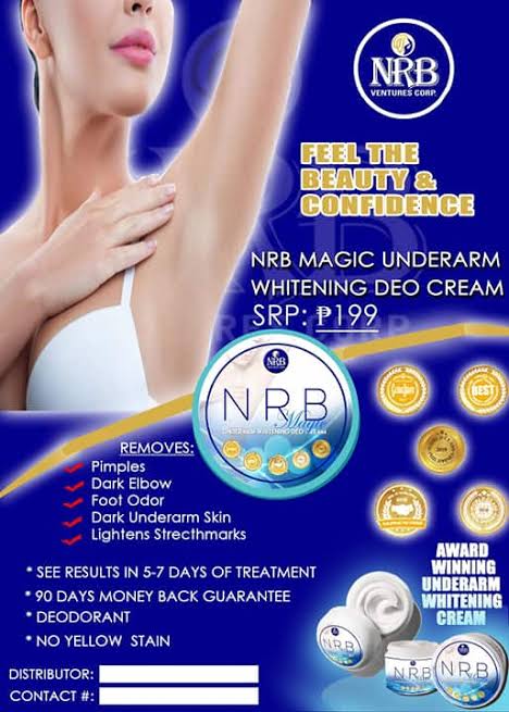 NRB Magic Underarm Whitening Deo Cream - 40g