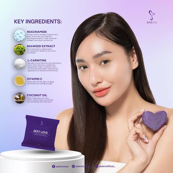SASKIN Sexy Love Face and Body Soap - 70g