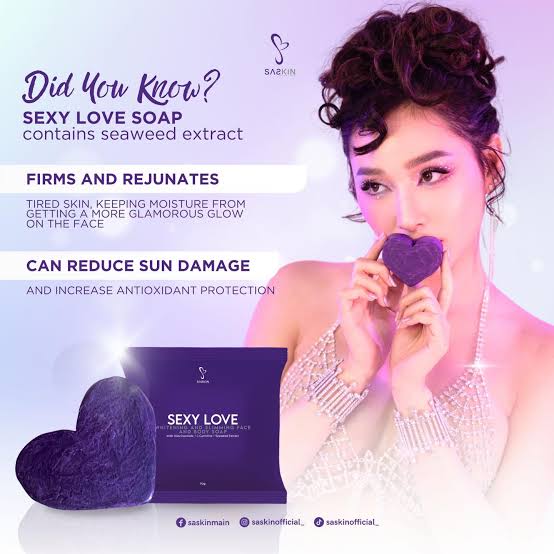 SASKIN Sexy Love Face and Body Soap - 70g