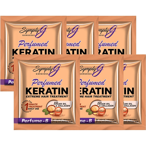 SYMPLY G PERFUMED KERATIN EXTREME HAIR TREATMENT - Perfumed Keratin B 14ML X 6 Sachets - BVLGARI Scent Inspired