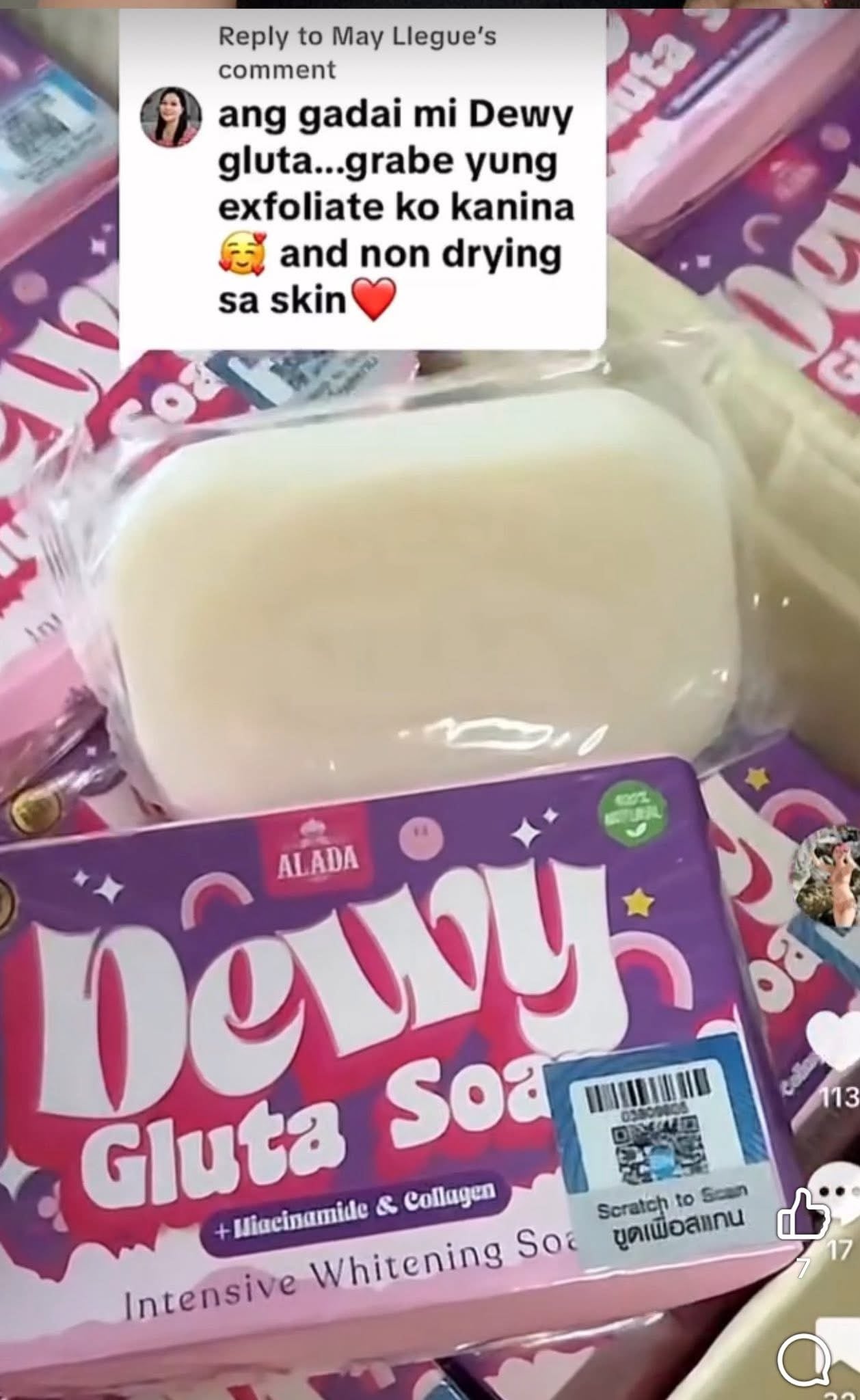 Alada Dewy Gluta Niacinamide and Collagen Intensive Whitening Soap 70g