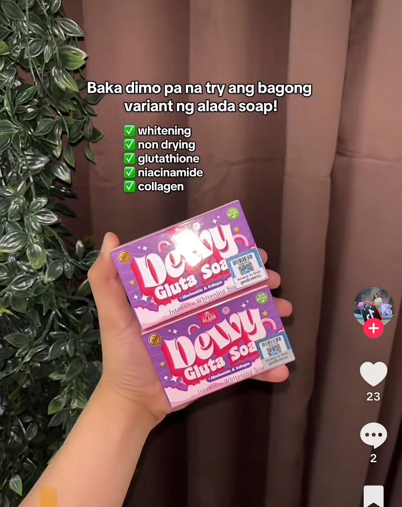 Alada Dewy Gluta Niacinamide and Collagen Intensive Whitening Soap 70g