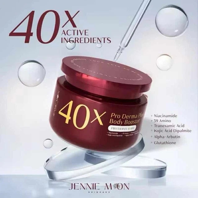Jennie Moon - 40X Pro Derma Plus Body Booster - 40X Active Ingredients Whitening Complex - Pro Derma White
250g