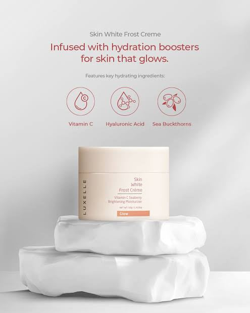 Luxelle Skin White Frost Créme (50g) + Luxelle Centella Sun Serum 10ml SPF 50+ PA++++ by Heart Evangelista