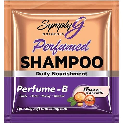 SYMPLY G SHAMPOO PERFUMED B 12ML X 6 Sachets - BVLGARI Scent Inspired