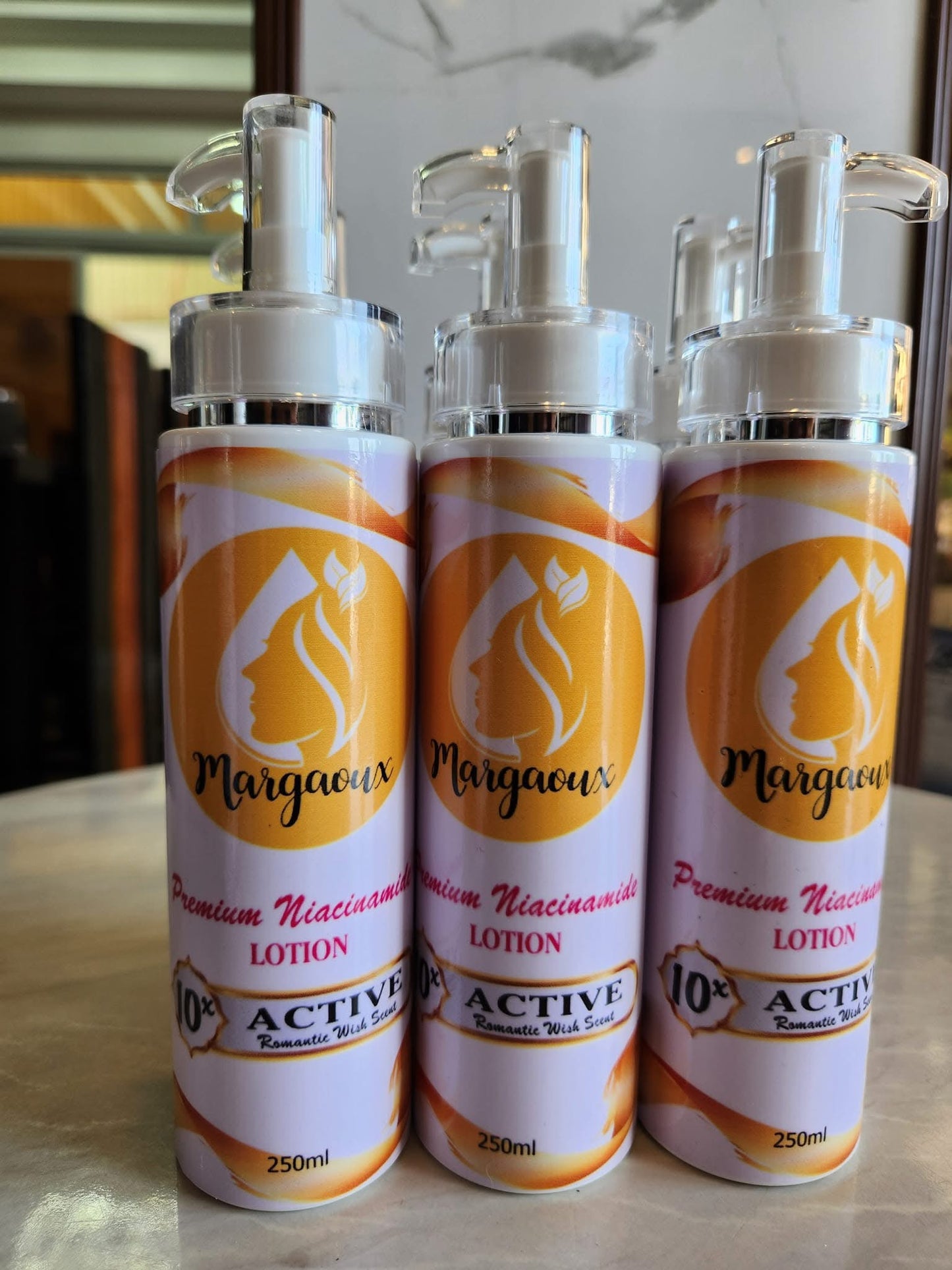 Margaoux Premium Niacinamide Lotion - Active Romantic Wish Scent 250ml