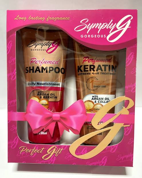 SYMPLY G Perfumed Keratin Extreme Hair Treatment with Argan Oil & Collagen Perfume - C FLORAL ORIENTAL CITRUSY JASMINE SANDALWOOD MUSKY 220ml 220ml each SHAMPOO+Conditioner Set - Chanel Inspired