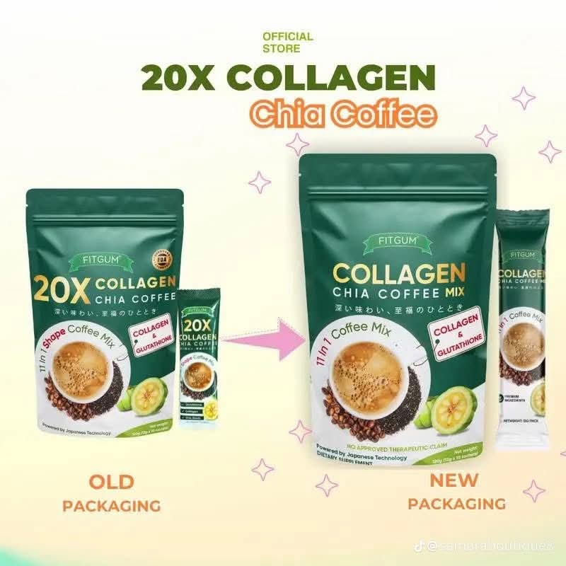 FITGUM Collagen Chia Coffee - 11 in 1 Coffee Mix