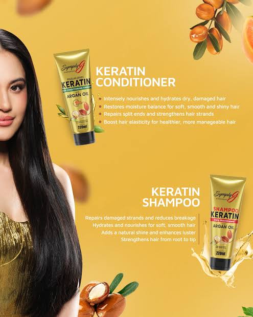 SYMPLY G SHAMPOO KERATIN Daily Nourishment with Argan Oil 220ml