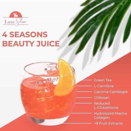 Luxe Slim 4 Seasons Slimming Beauty Juice POUCH - 21g x 8 Sachets