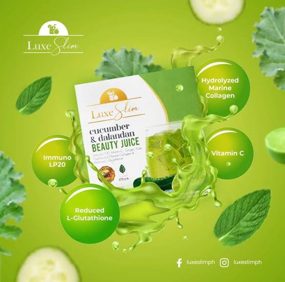 Luxe Slim Cucumber and Dalandan Pouch - 21g X 8 Sachets