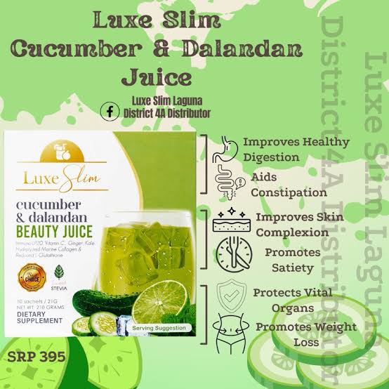 Luxe Slim Cucumber and Dalandan Pouch - 21g X 8 Sachets