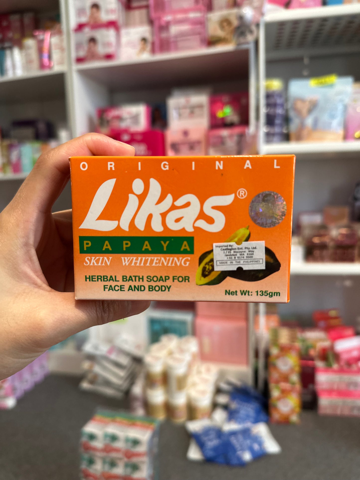 Likas Papaya Skin Whitening Herbal Bath Soap 135g