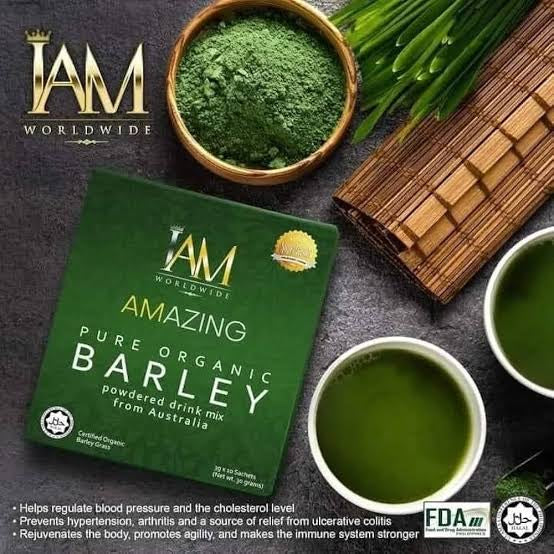 iAm Worldwide I Amazing Pure Organic Barley Powdered Drink
