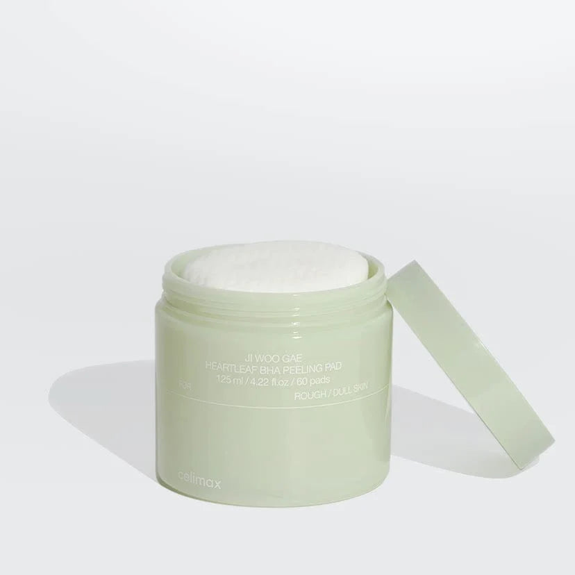 CELIMAX JI WOO GAE HEARTLEAF BHA PEELING PAD 60 Pads