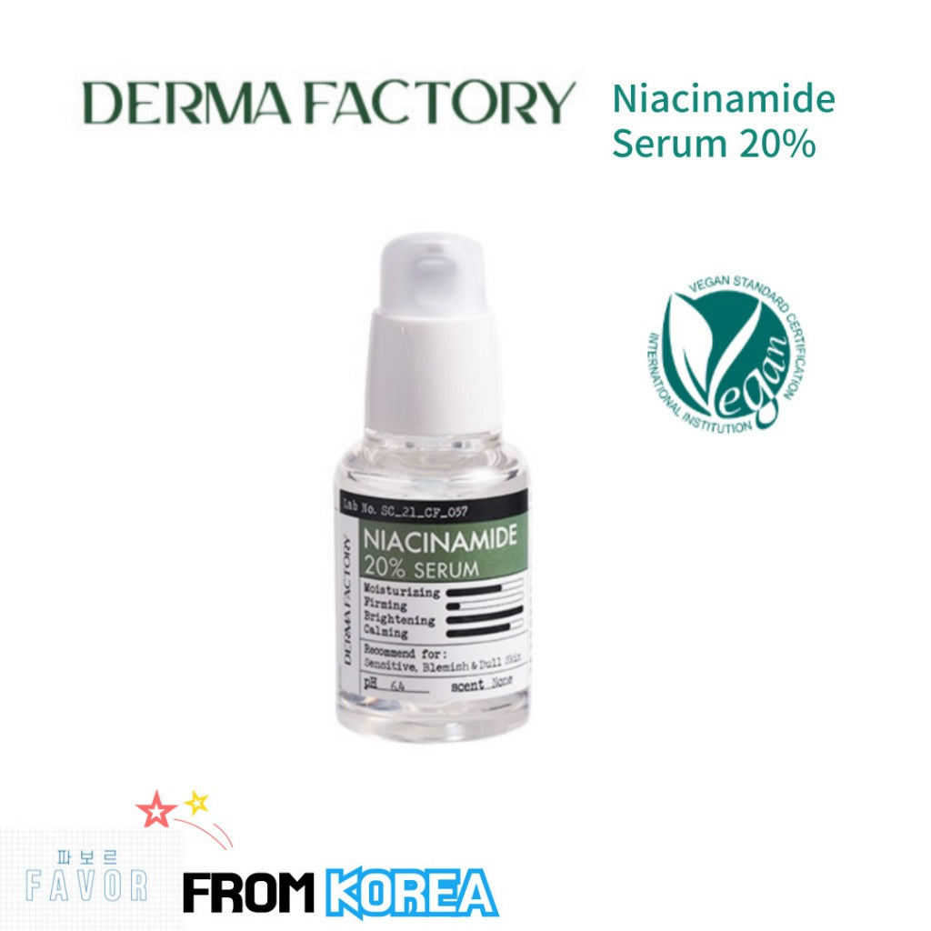 DERMA FACTORY Niacinamide 20% Serum 30ml