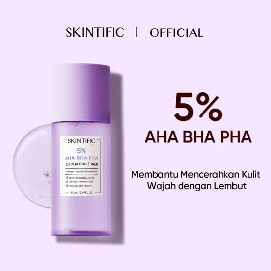 SKINTIFIC 5% AHA BHA PHA EXFOLIATING TONER