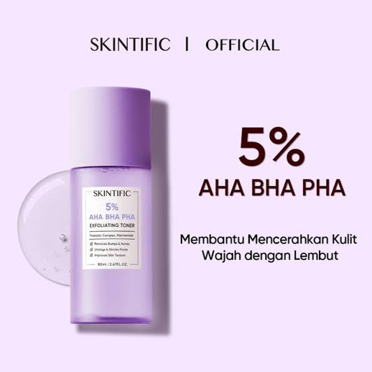 SKINTIFIC 5% AHA BHA PHA EXFOLIATING TONER
