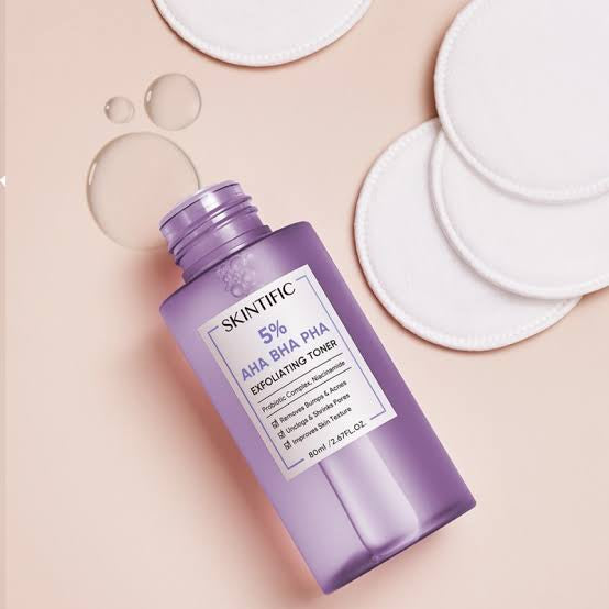 SKINTIFIC 5% AHA BHA PHA EXFOLIATING TONER