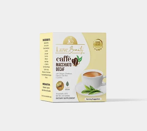 Luxe Slim Caffe Macchiato Decaf Pouch - 21g X 8 Sachets