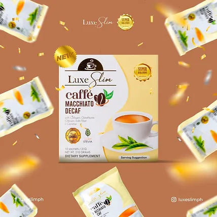 Luxe Slim Caffe Macchiato Decaf Pouch - 21g X 8 Sachets