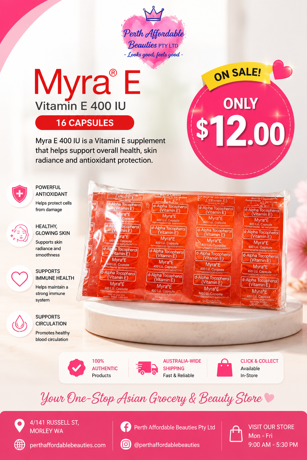 Myra E 400IU 16 capsules