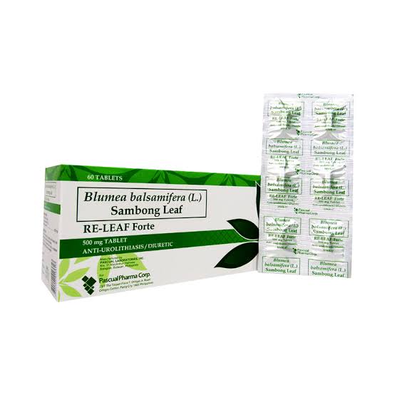 RELEAF FORTE 500MG TABLET - sold per 10 Tablets Blister - Sambong leaf