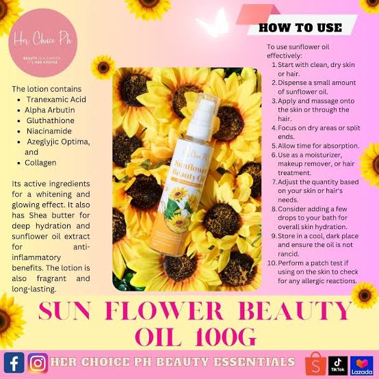 Her Choice Ph Sunflower Oil 100ml