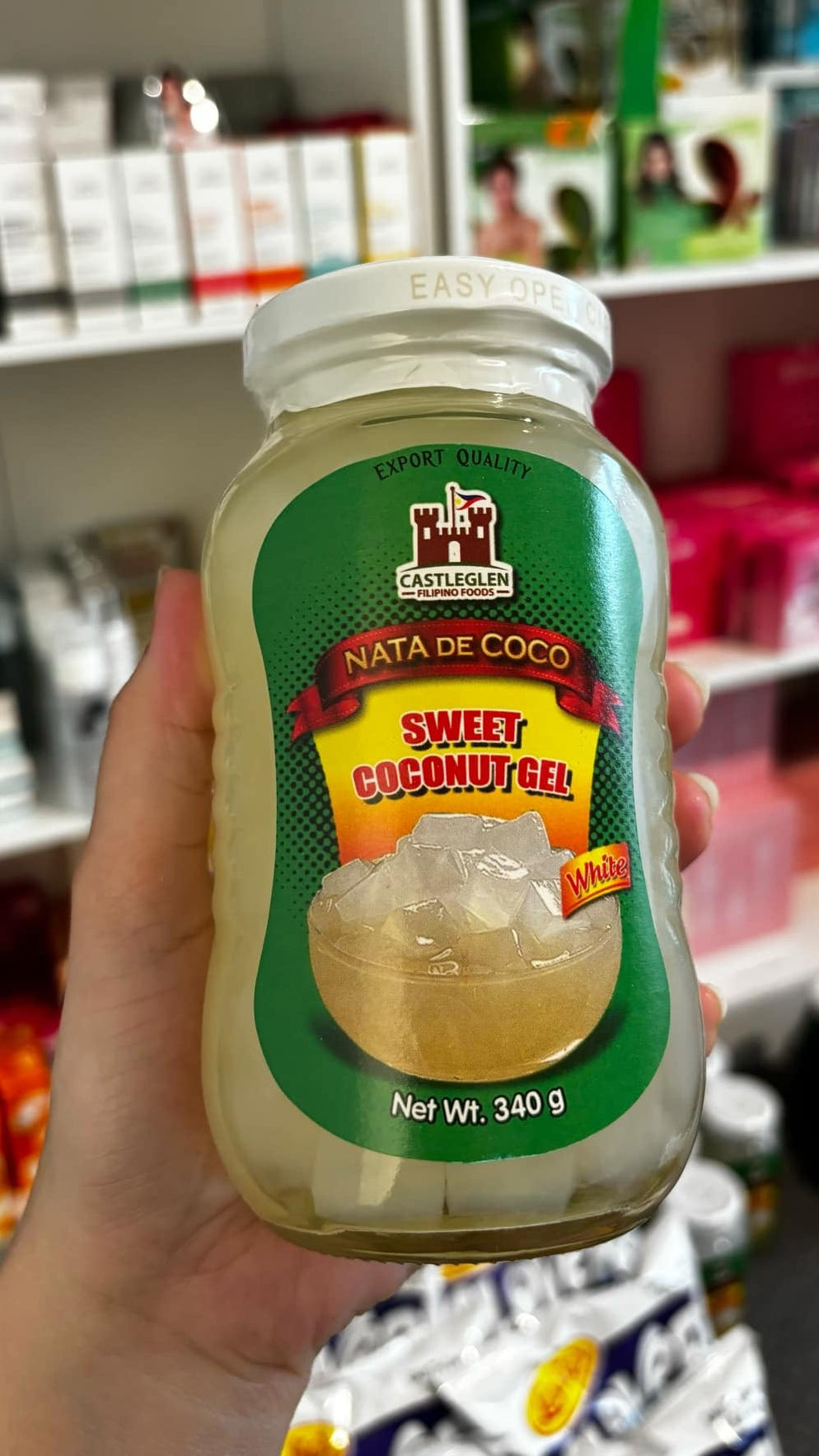 CG Nata De Coco Sweet Coconut Gel WHITE 340g