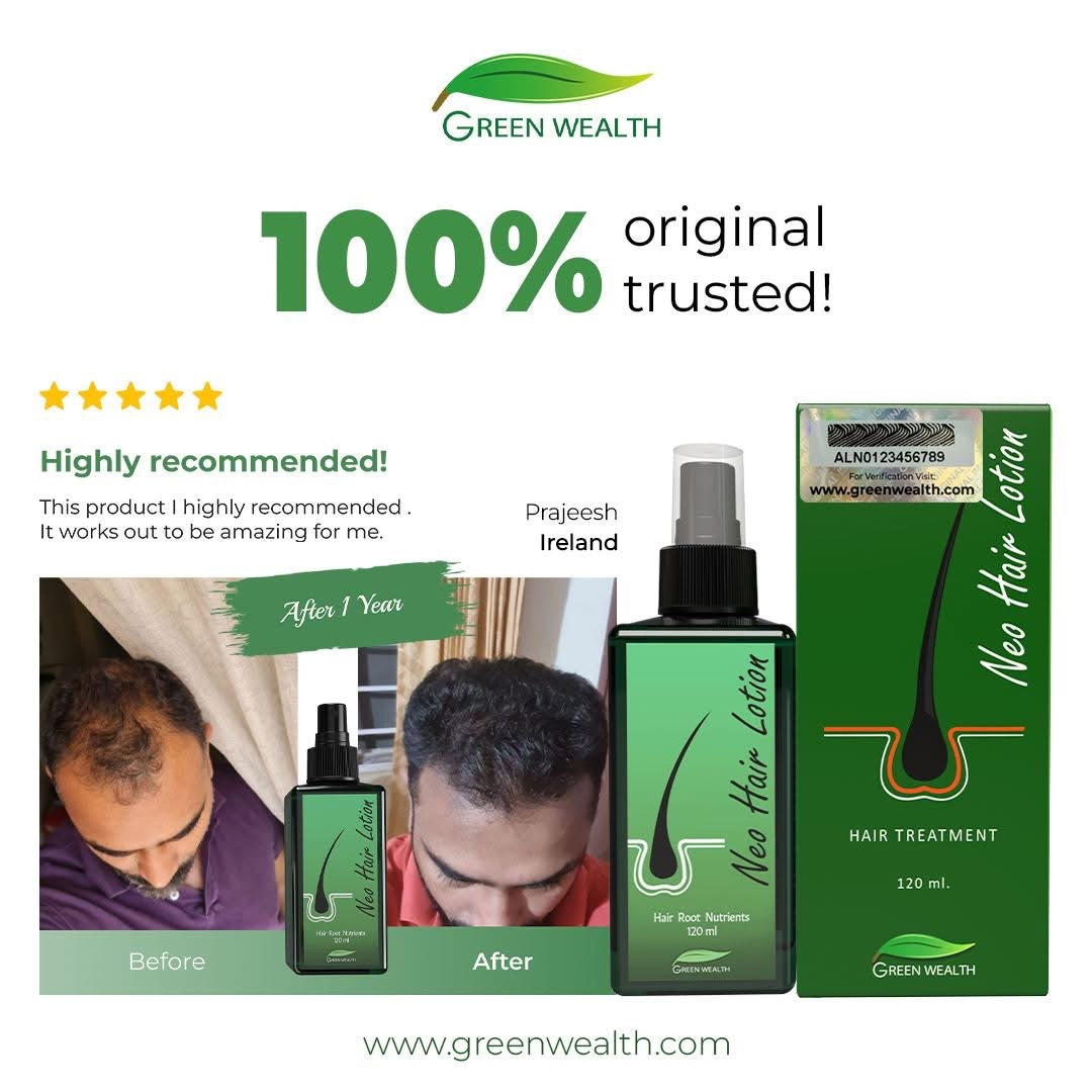 Neo Hair Lotion - Hair Loss Treatment by GreenWealth 120ml