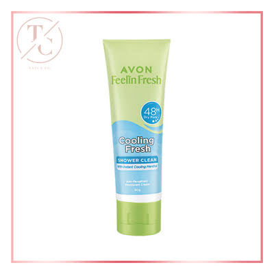 Avon Quelch Feelin Fresh Cooling Fresh Shower Clean Antibac Deo Cream 55g