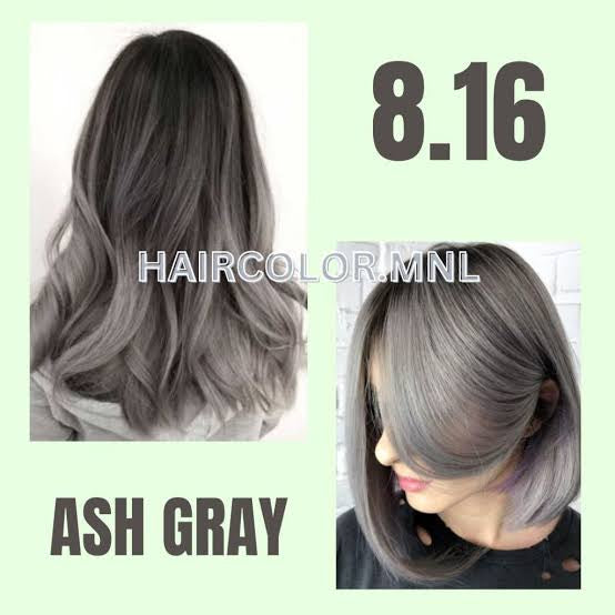 Bremod 8.16 Ash Grey Hair Color Dye Cream & 9% OR 12% Oxidizer