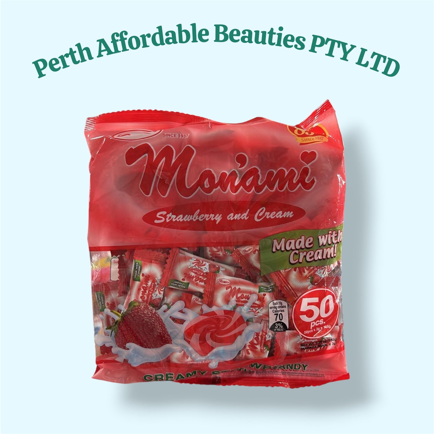 COLUMBIA MONAMI STRAWBERRY & CREAM 50-PCS