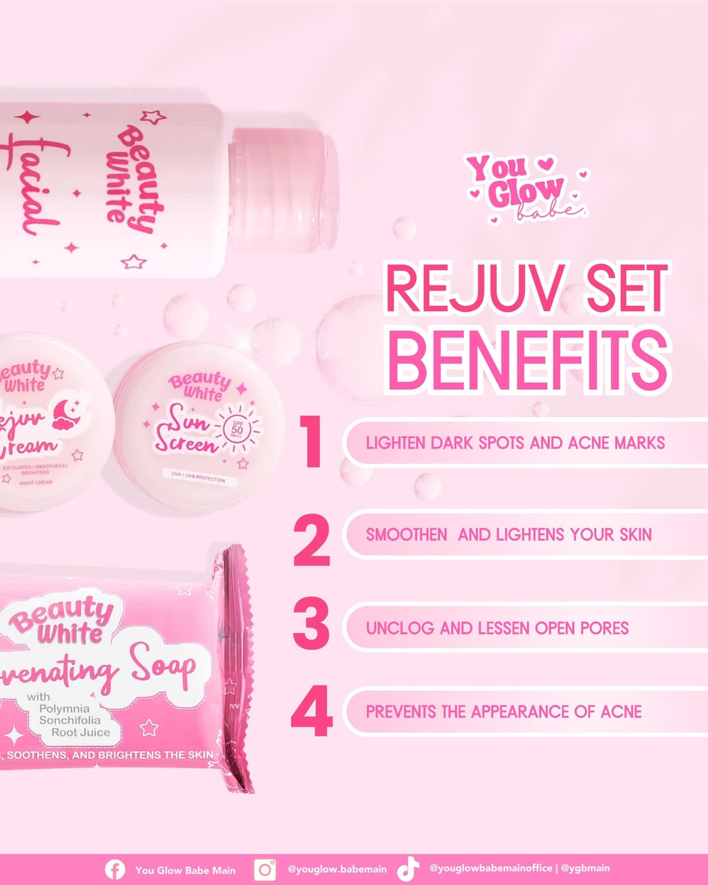 Beauty White Rejuv Set by You Glow Babe