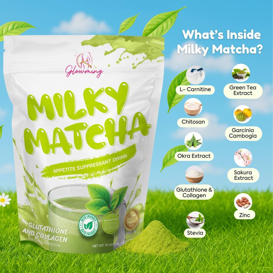 Glowming Shape Detox Premium MILKY MATCHA - Cris Cosmetics (CC Glam)