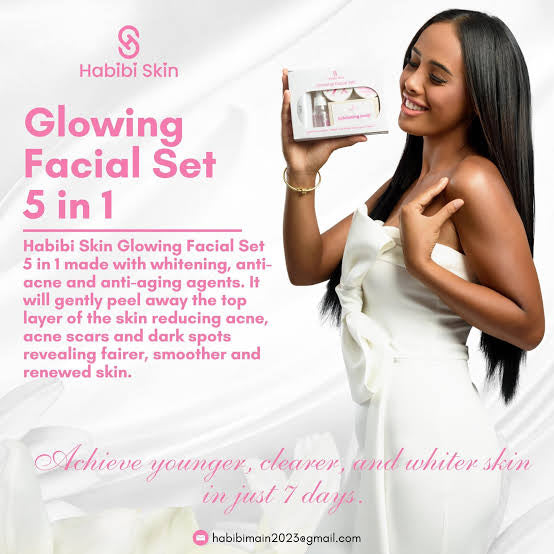 Habibi Skin Glowing Facial  4 in 1 Set (NO SERUM INCLUDED‼️)