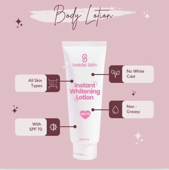 Habibi Skin Instant Whitening Lotion SPF 70 - 100g