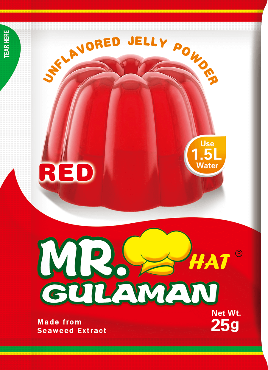 Mr Hat Gulaman Red -Unflavoured Jelly Powder 25g