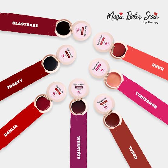 CC GLAM By Cris Cosmetics Lip Balm Stain - DUO PEACH AND BLOODSHOT SHADES