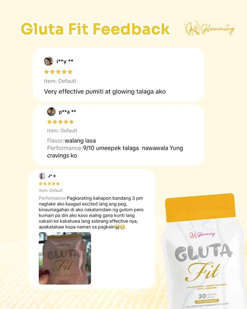 Glowming Gluta Fit 30 Capsules by Cris Cosmetics CC GLAM