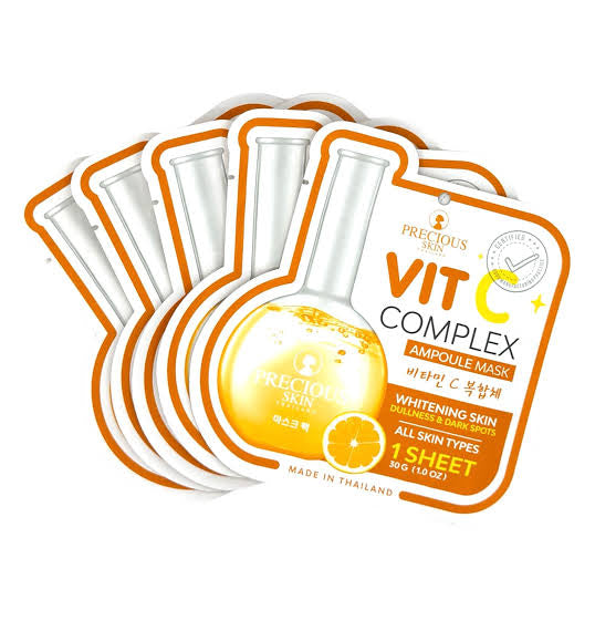PRECIOUS SKIN THAILAND VIT C COMPLEX AMPOULE FACE MASK - SOLD PER SHEET