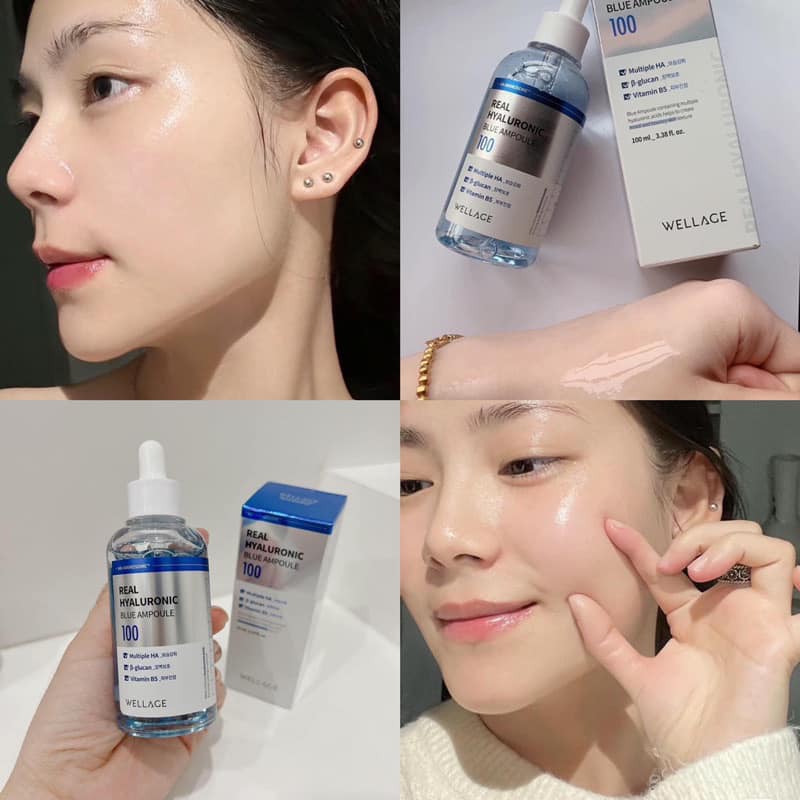 WELLAGE REAL HYALURONIC BLUE AMPOULE (SERUM) 100 - 100ml