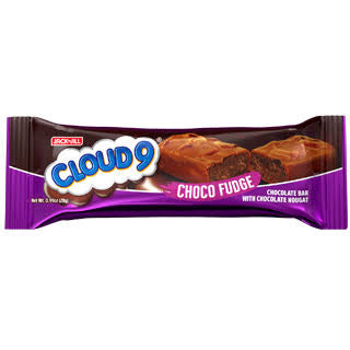 Cloud 9 Choco Fudge - Soft Chocolate Nougat Wrapped in Rich Chocolate - 12 bars x 28g