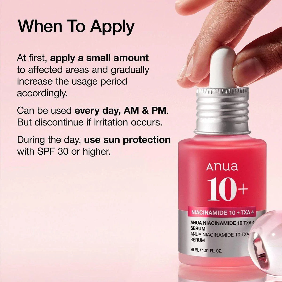 Anua Niacinamide 10% + TXA 4% Dark Spot Correcting Serum 30ml