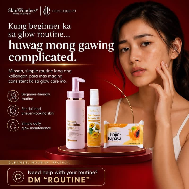 Her Choice Set C (Kojic Papaya Soap, Sunflower Oil, Lotion Set)