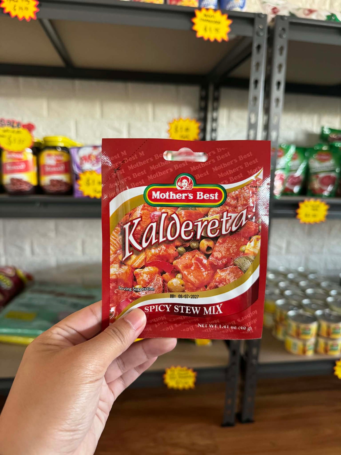 Mother's Best Kaldereta Spicy Stew Mix 40g