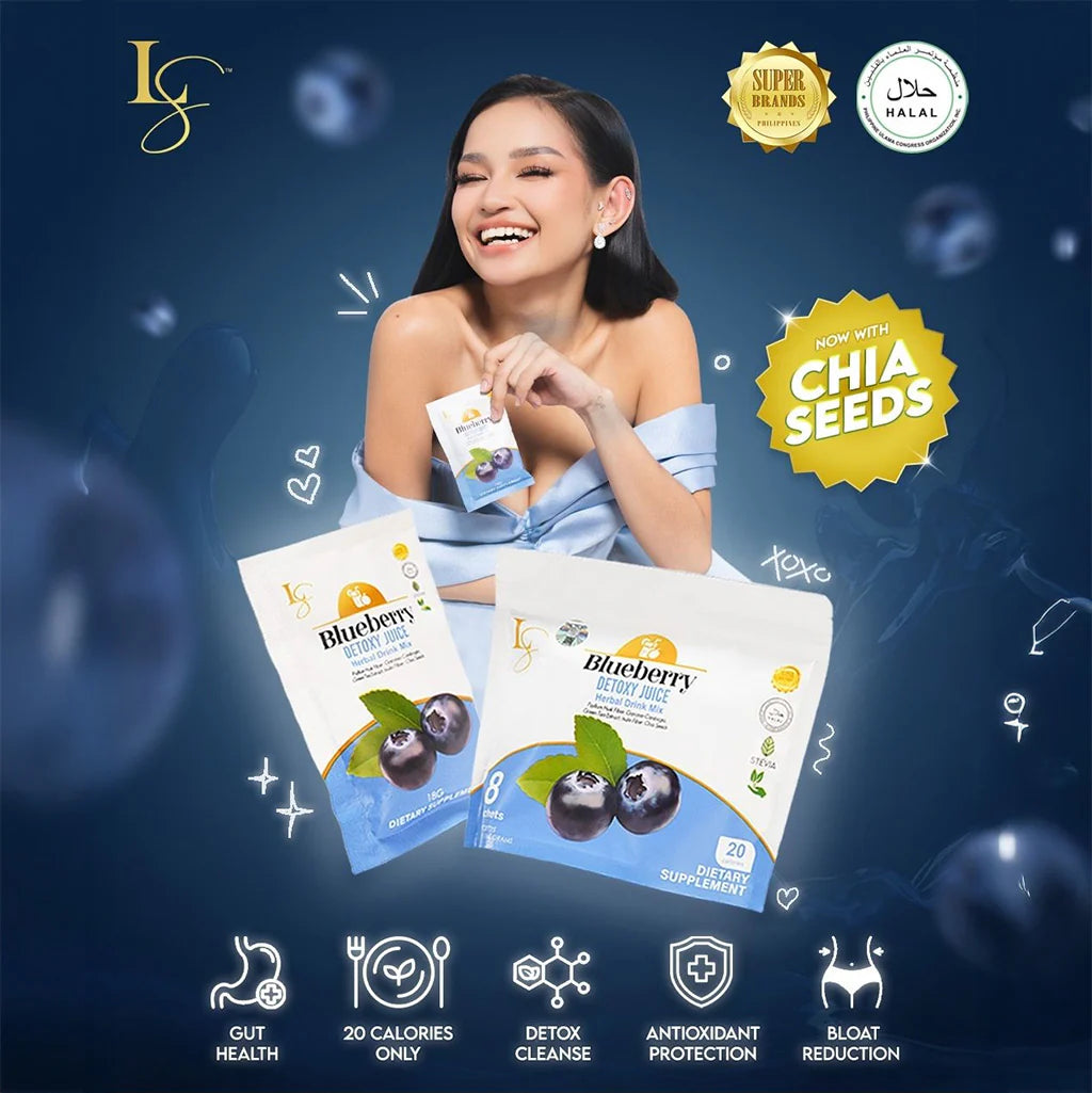 Luxe Slim Blueberry Detoxy Juice - 8 Sachets Pouch